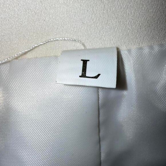 office siren coquette Cream blazer with gold buttons - Picture 4 of 5